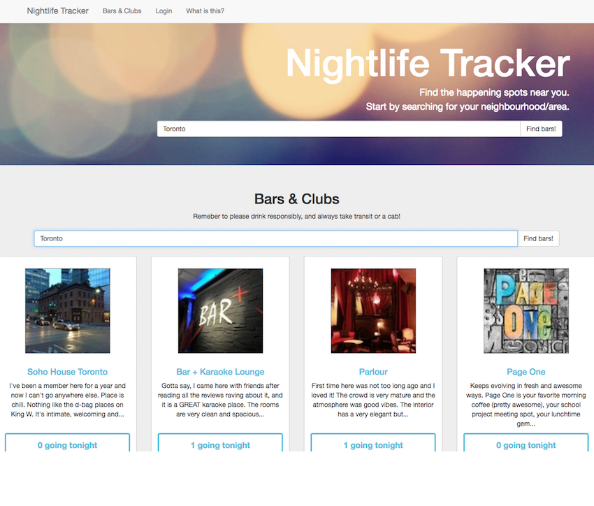 Nightlife Tracker